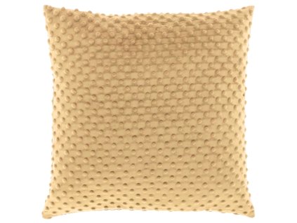 Pohodlný polštářek KAAT 45x45 cm žlutohnědý – sametový dotek pro váš interiér