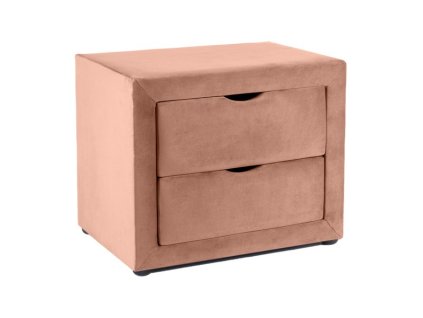 Noční stolek ET-002 VELVET starorůžový s elegantním designem