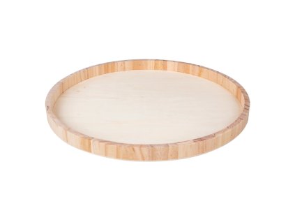Kulatý dřevěný podnos TIMBER RING – elegantní doplněk do kuchyně