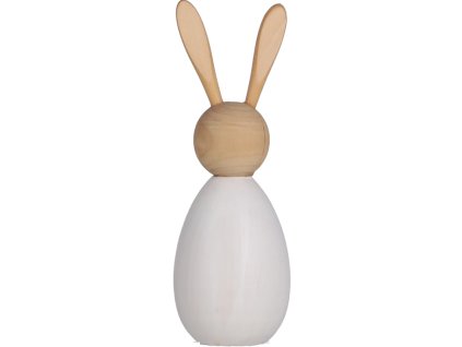 Stylová dekorace BUNNY DAISY dřevěný zajíček 17,5 cm