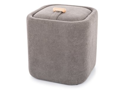 Šedý taburet NAP s úložným prostorem 37x37 cm – elegantní a praktický doplněkNAPSZ PUF NAP SZARY TAP 254 (1)