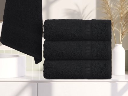 Ručník CLARYSSE ELEGANCE 50x100 cm antracitový z bavlny