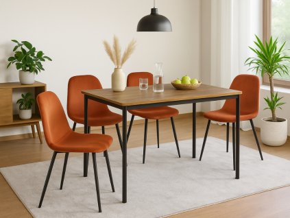 Moderní jídelní stůl CITY 110x75 cm v dekoru dub artisan