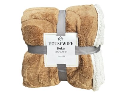 Luxusná baránková deka z mikroplyšu NESTIVE béžová