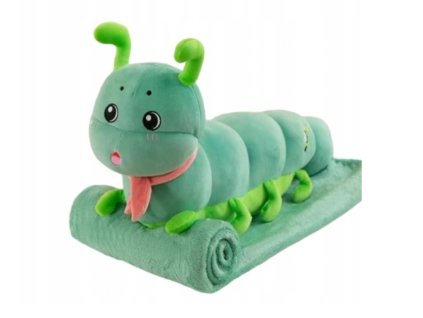 Plyšová HOUSENKA s dětskou dekou uvnitř, zelená