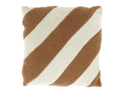 Dekorační polštářek KELLA 45x45 cm v hnědém provedení