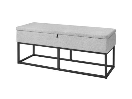 Lavice s úložným prostorem TAURO 112x48 cm, šedý – moderní lavice do předsíně