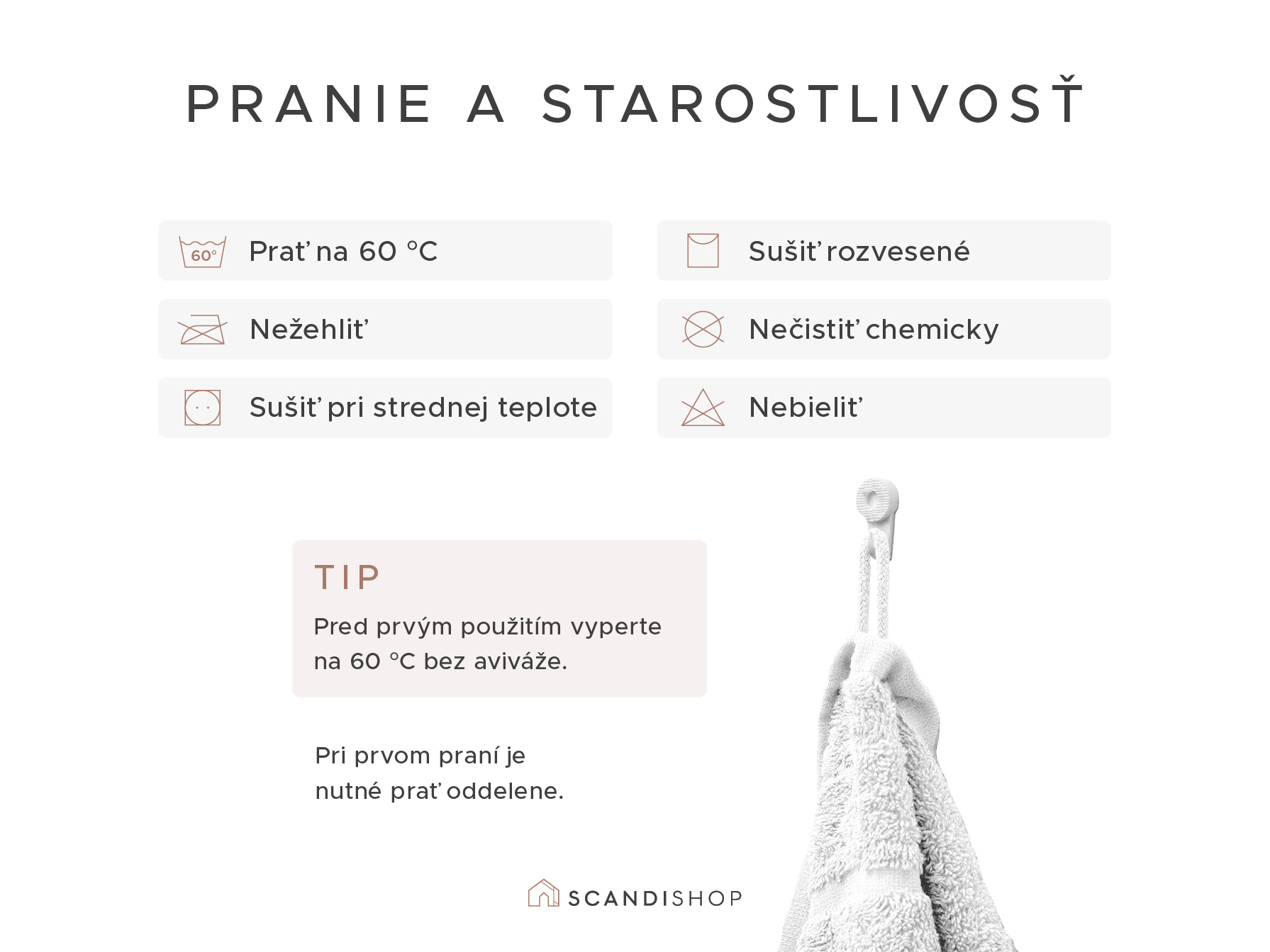 Uterák Classic 50 x 100 cm oranžový, 100% bavlna