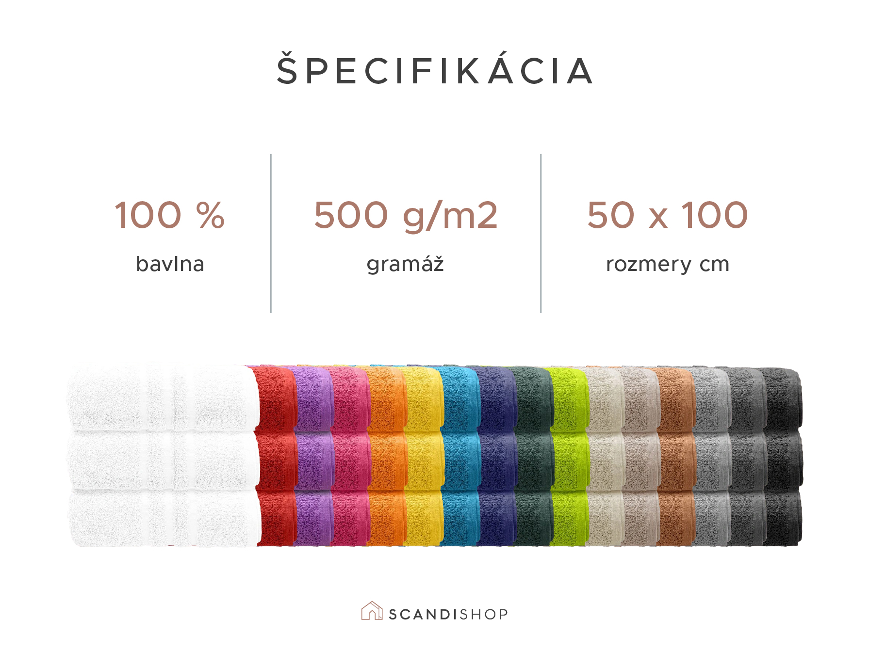 Uterák Comfort 50 x 100 cm kremový, 100% bavlna