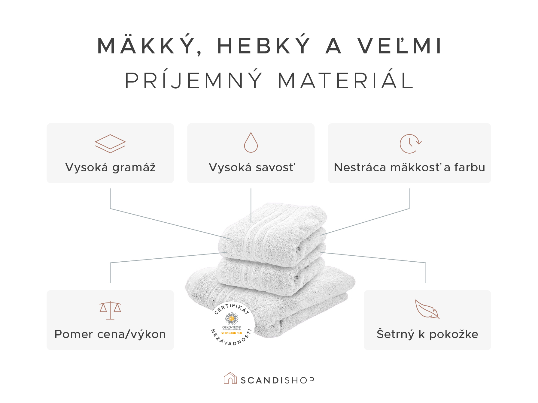 Uterák Comfort 50 x 100 cm kremový, 100% bavlna