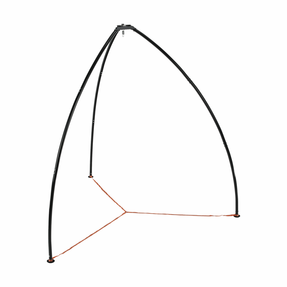 Čierny stojan na závesné hojdacie kreslo HAKI