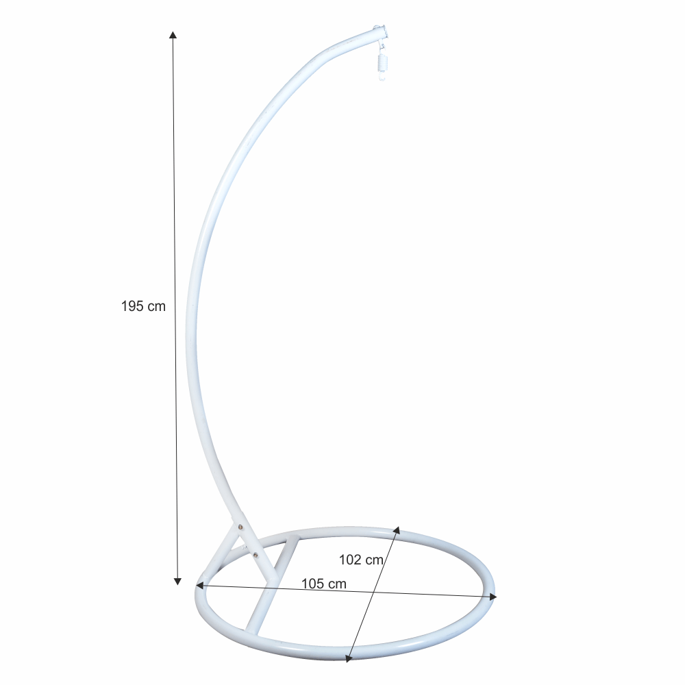 Biely stojan na závesné hojdacie kreslo OTAN NEW TYP 2