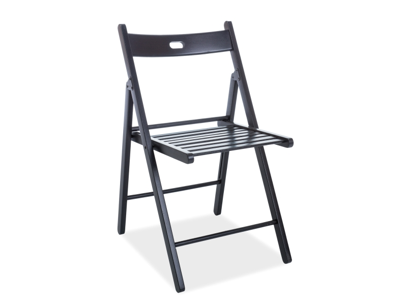 Čierna drevená stolička SMART II