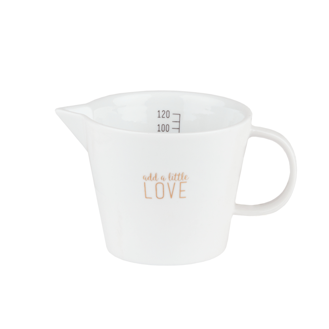 E-shop Räder Biela porcelánová mliekovka ADD A LITTLE LOVE