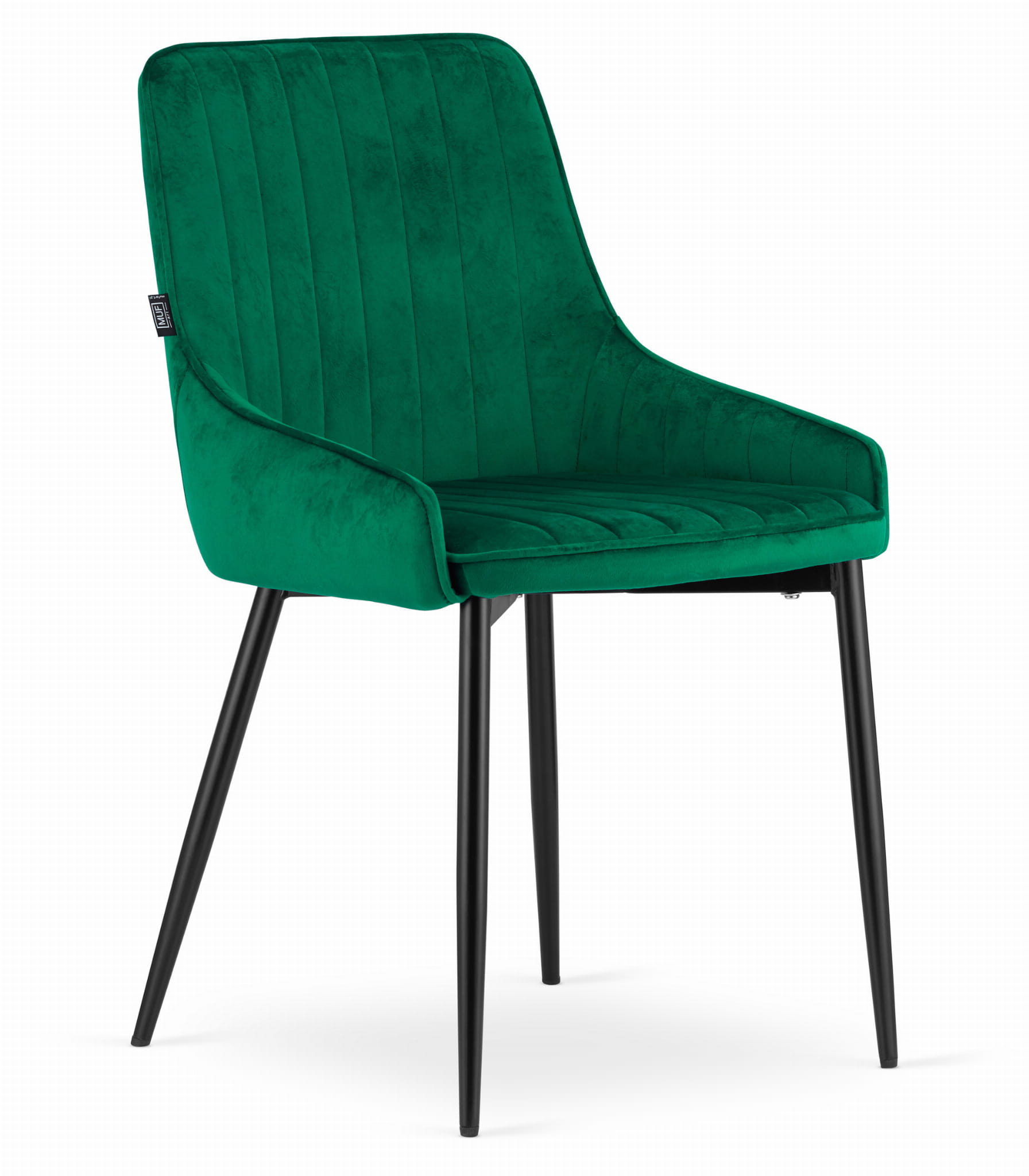 Zelená zamatová stolička MONZA
