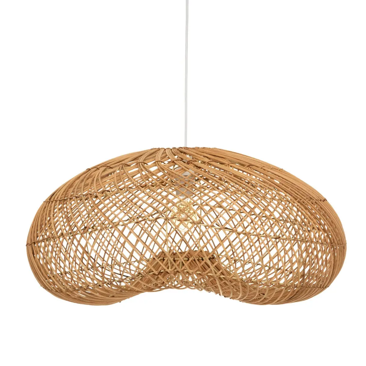 E-shop Ratanová závesná lampa JENNY