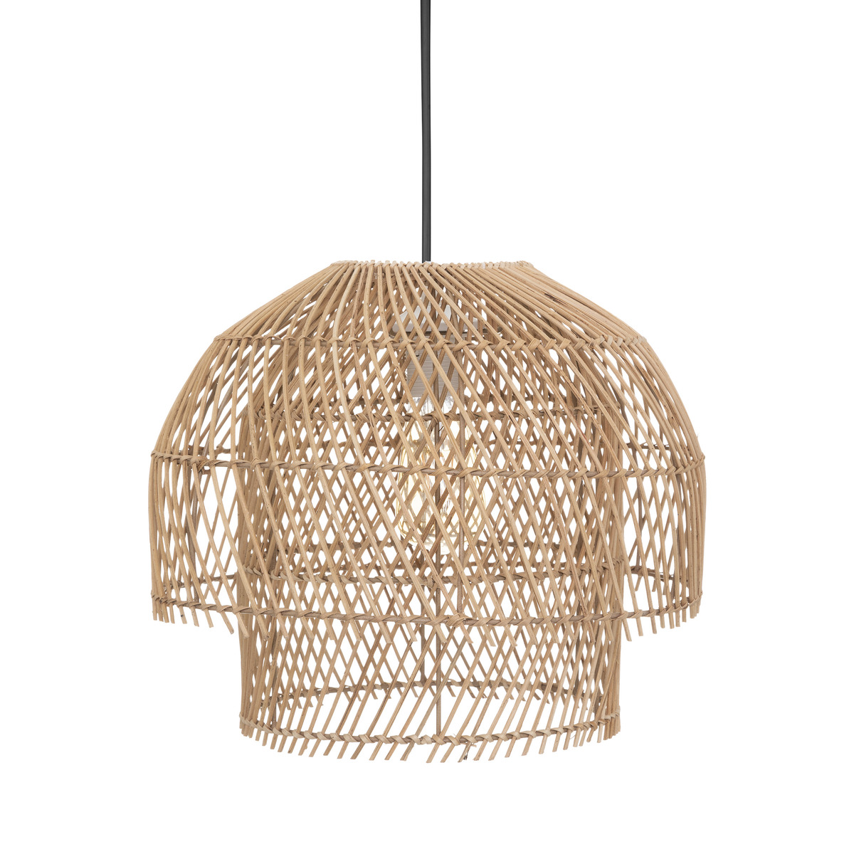 E-shop Závesná ratanová lampa KERY