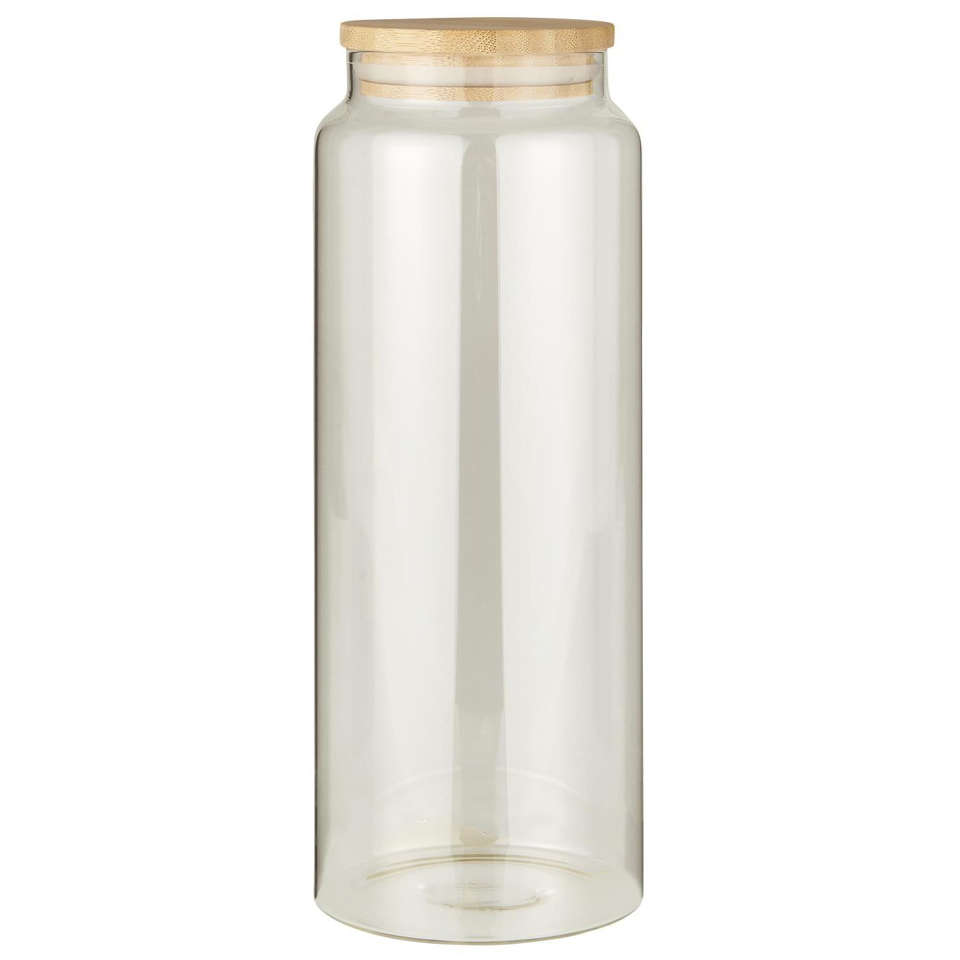 IB Laursen Sklenená dóza na potraviny BAMBOO s bambusovým vekom 1750 ml