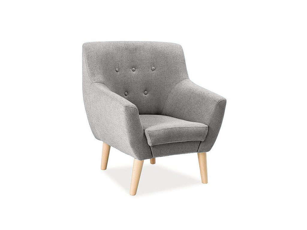 E-shop Sivé relaxačné kreslo AMBER 1