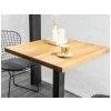 Stylový stůl PURO 80x80 s dubovou deskou do kuchyně