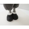 Dekorace na Vánoce – šedý trpaslík GNOME 90 cm s moderním designem