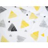Kvalitní bavlněné povlečení TRIANGLE bílé s atraktivním designem