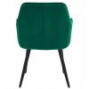 Designové křeslo JORK VELVET tmavě zelené pro moderní interiéry