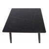 Jídelní stůl RION 80x80 cm s deskou z keramiky v dekoru černého mramoru