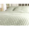 Kvalitní zelené povlečení GRENTIS s klasickým kostkováním