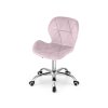 Ergonomické kancelářské křeslo AVOLA VELVET pudrově růžové