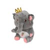 Šedý plyšový sloník s dětskou dekou uvnitř
