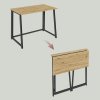ZARIMO skládací pracovní stůl 80x40 cm dub artisan/černá