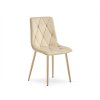Čalouněná sametová židle LIBRA BUTTER CREAM pro elegantní interiér