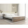 Moderní postel IKAROS DOUBLE 180 x 200 cm dub sonoma/šedá do ložnice
