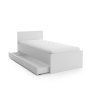 Minimalistická postel ELISA 90 x 200 cm bílá s čistým designem