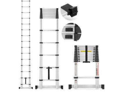 Scară telescopică 1x15, înăltime 4,4 m