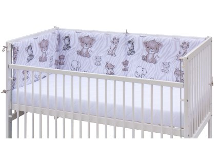 Mantinel do postýlky 4dílný - Scarlett Fera - 210 x 40 cm - béžová