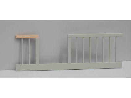 Válendová bočnice buk k postýlce 120 cm - šedá - II. JAKOST