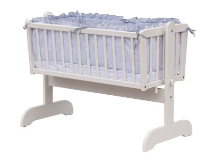 Dětská kolébka bílá - 90x41cm s kompletní výbavou Toro