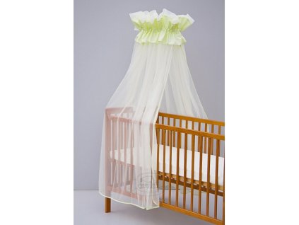 Mosquito net Scarlett for cot, universal - green