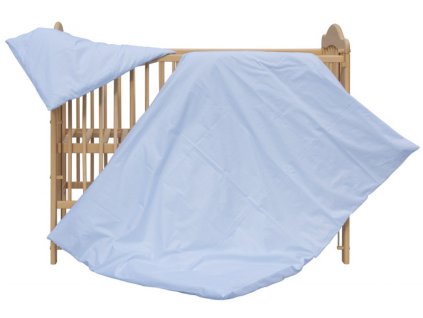 Cot bed linen 2-parts - Scarlett Blanka - blue 100 x 135 cm
