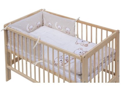 Cot bed linen 6-parts - Scarlett TORO - 90 x 120 cm - beige