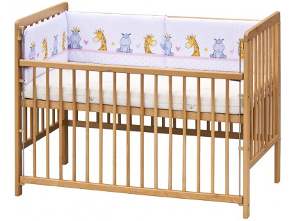 4-Piece Cot Mantle - Scarlett Nebula- 180 x 30 cm - pink