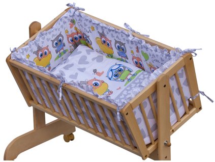 Cradle bedding set - Scarlett Kulisek - grey