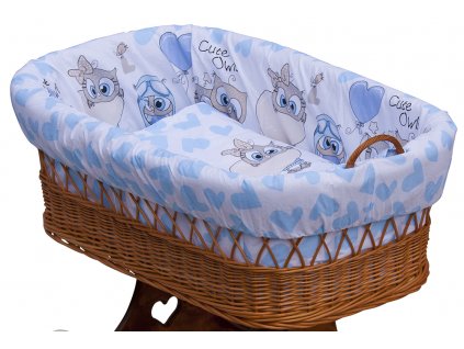 Moses basket set for baby - Scarlett Kulisek - blue
