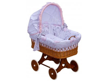 Hutch for Moses basket- Scarlett - Gusto - pink
