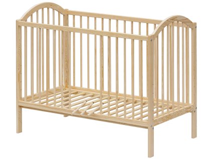 Baby cot with pull-out partitions - Scarlett ALENKA ECO natural (pine) 120 x 60 cm