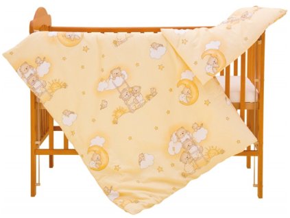 Cot bed linen 2-parts - Scarlett Little cloud - 90 x 120 cm - beige