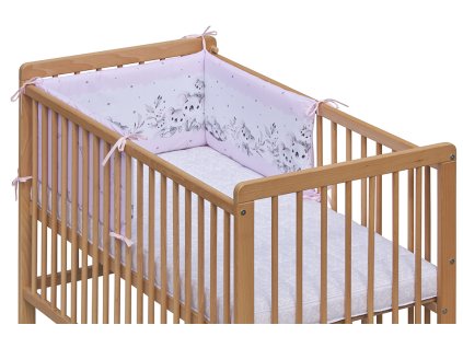 4-Piece Cot Mantle - Scarlett Koala bear - 180 x 30 cm - pink