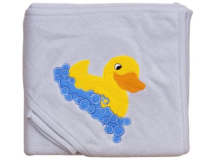 Terry towel - Scarlett Duckie with hood - grey